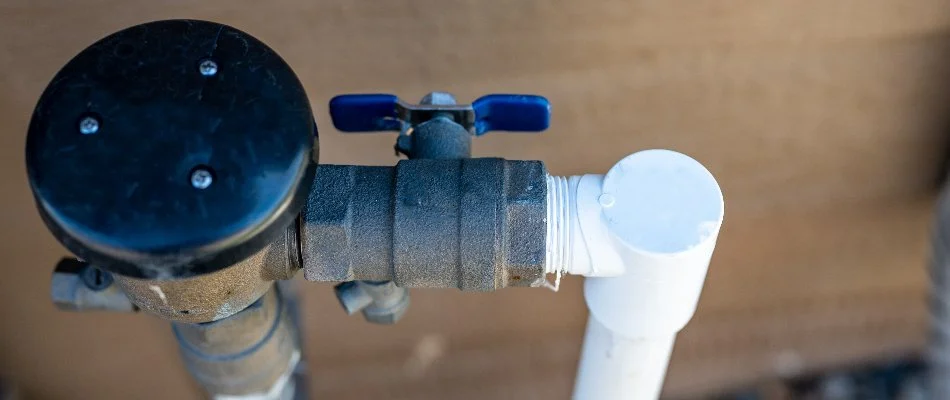 Valve of an irrigation system in Kingwood, TX.